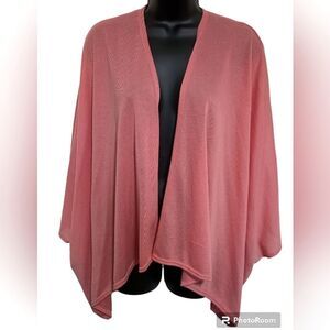 BERYTOS Kimono Wrap Cardigan One Bat Wing  Sleeve Peach Color One Size